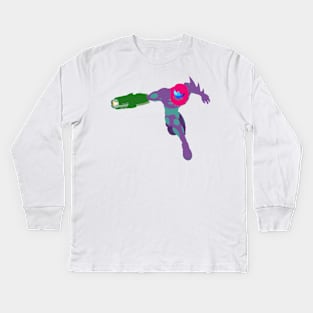 Metroid Fusion - Gravity Fusion Suit Samus Kids Long Sleeve T-Shirt